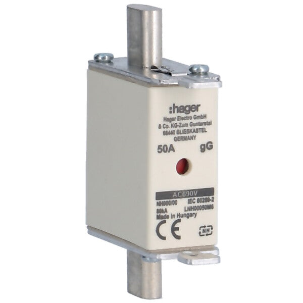 Hager NH-Sicherungseinsatz NH000 gG 690V 50A LNH00050M6